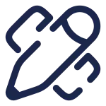 Ruler Cross Pen SVG Icon